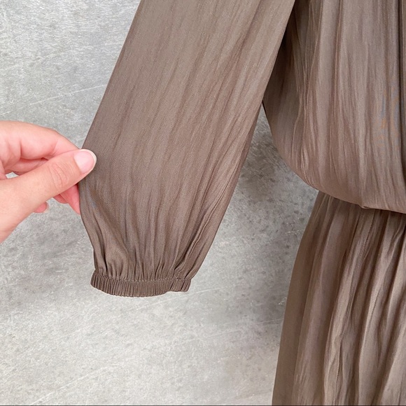 Olive Country Road Fluid Shirt Dress - AU 10 - Picture 5 of 15